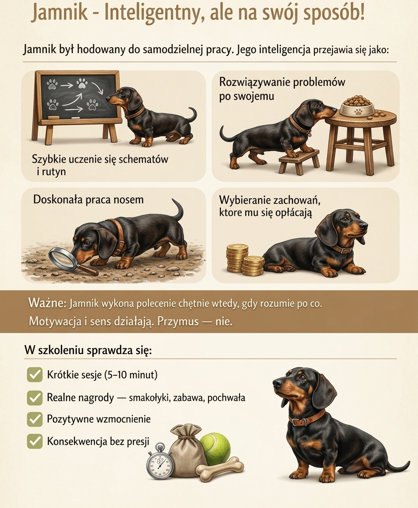 Czy jamnik jest uparty