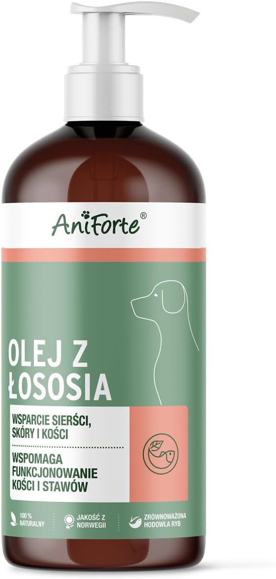 Olej z łososia dla psów
