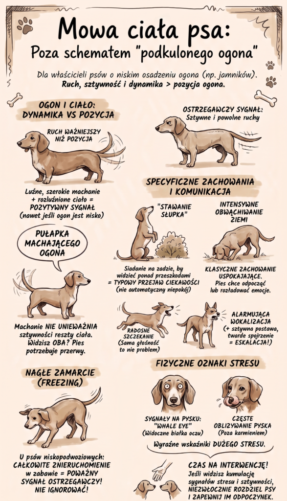 mowa ciala jamnika